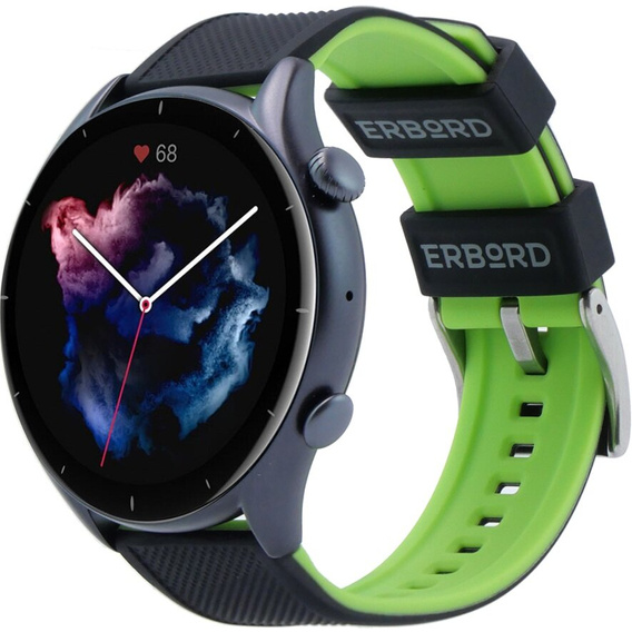 ERBORD Univerzálny 22 mm silikónový remienok