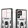 Puzdro pre Samsung Galaxy S25 Ultra, KickStand Camera Lens, biele