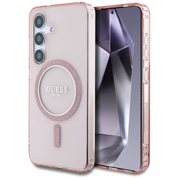 Puzdro GUESS IML Glitter Circle pre Samsung Galaxy S25