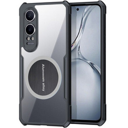 Puzdro pre OnePlus Nord CE4 Lite, s magnetickým štítkom, transparentné / čierne