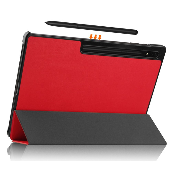 Puzdro pre Samsung Galaxy Tab S9 Ultra, Smartcase, červené