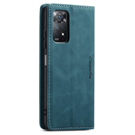 CASEME puzdro pre Xiaomi Redmi Note 11 Pro 4G/5G, Leather Wallet Case, zelený