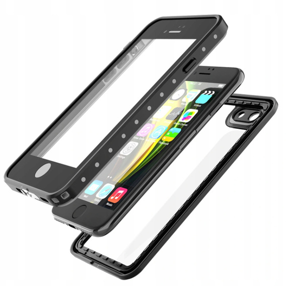 Vodotesné puzdro IP68 pre iPhone 7/8/SE 2020/SE 2022, čierne