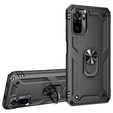 Pancierované obal na mobil pre Xiaomi Redmi Note 10/10S, Nox Case Ring, čierne