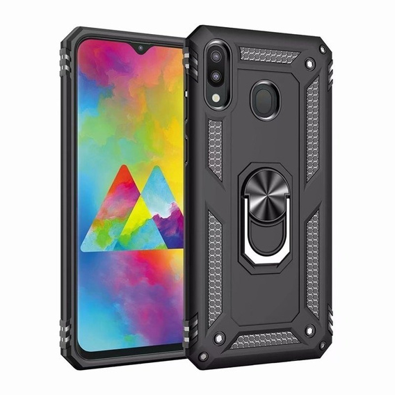 Pancierované obal na mobil pre Motorola One Action, Nox Case Ring, čierne