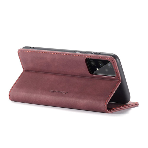 CASEME puzdro pre Samsung Galaxy A53 5G, Leather Wallet Case, červené