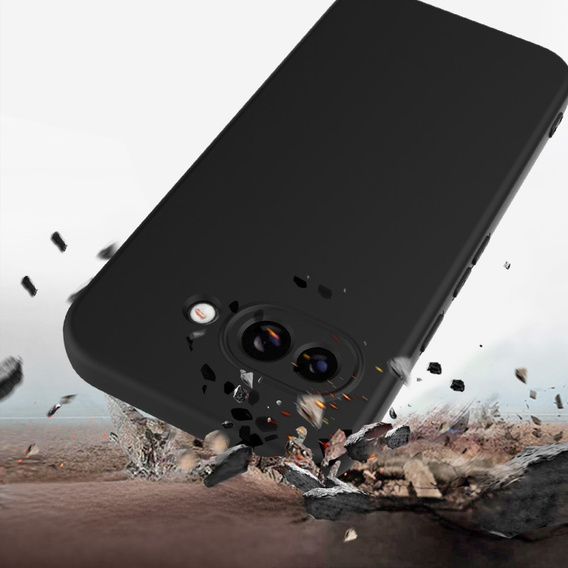 Obal na mobil pre Google Pixel 9A, Silicone MagSafe, čierne