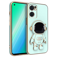 Obal na mobil pre Oppo Reno 7 5G, Astronaut, zelený