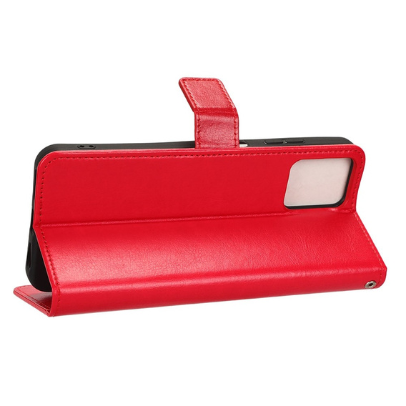 Klapkové puzdro pre T Phone Pro 5G, Crazy Horse Wallet, červené