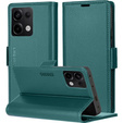 Puzdro pre Xiaomi Redmi Note 13 Pro 4G / Xiaomi Redmi Note 14S / Xiaomi Poco M6 Pro 4G, ERBORD Glossy Litchi, flipová peňaženka, zelený