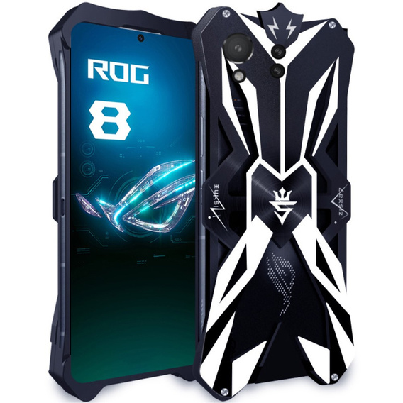 Pancierované puzdro pre ASUS ROG Phone 8 Pro, Aluminum Alloy, čierne