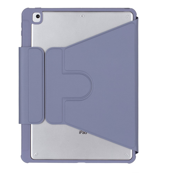 Puzdro s klávesnicou pre iPad 11" 2025 A16 (11 gen.) / iPad 10.9" 2022 (10 gen.), Rotary 360° Leather, fialové