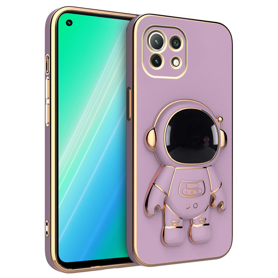 Obal na mobil pre Xiaomi Mi 11 Lite / Mi 11 Lite 5G / 11 Lite 5G NE, Astronaut, fialové