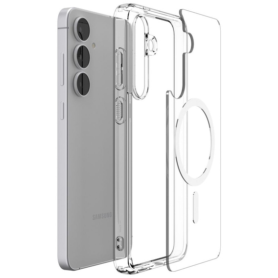 Spigen Ultra Hybrid MagSafe puzdro pre Samsung Galaxy S25 Ultra, číre / biele