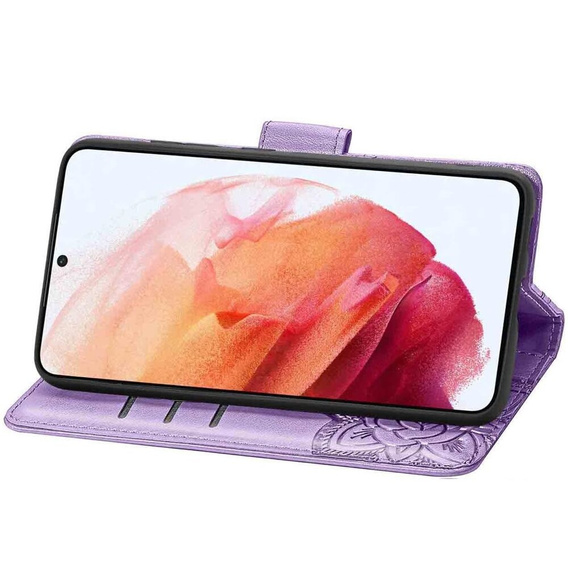 Klapkové puzdro pre Oppo Reno 12 Pro, Butterfly, fialové