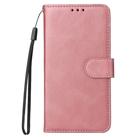 Klapkové puzdro pre Samsung Galaxy A34 5G, Leather Wallet, ružové rose gold