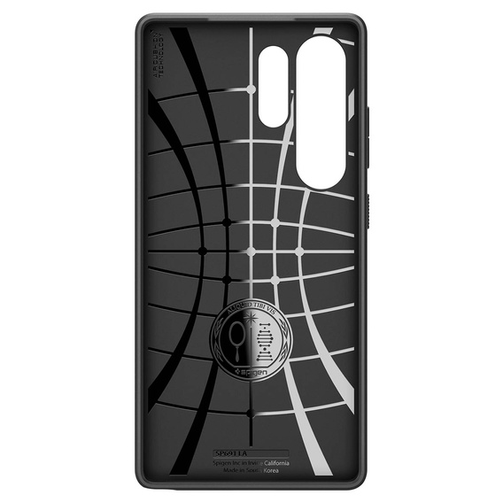 Puzdro Spigen pre Samsung Galaxy S25 Ultra, Liquid Air, čierne + tvrdené sklo 9H