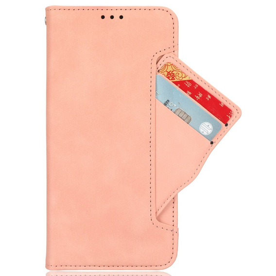 Klapkové puzdro pre Xiaomi Redmi Note 13 Pro 4G / Xiaomi Redmi Note 14S / Xiaomi Poco M6 Pro 4G, Card Slot, ružové