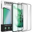 2x tvrdené sklo pre Samsung Galaxy S22+ Plus, ERBORD 3D pre celý displej