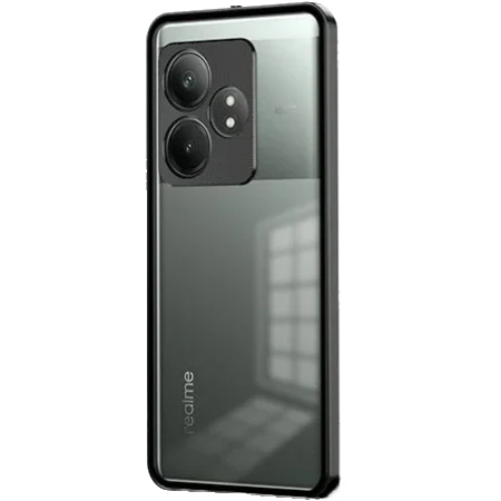 Puzdro pre Realme GT 6 / 6T, Frame Case, čierne