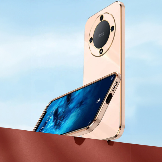 Puzdro pre Honor Magic 6 Lite 5G, Glamour CamShield, ružové rose gold