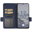 Klapkové puzdro pre Nokia X30 5G, Wallet Litchi Magnet Case, tmavomodré