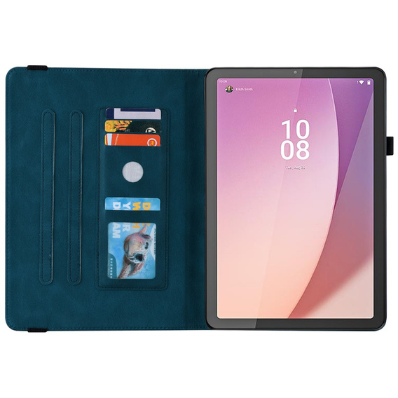 Puzdro pre Lenovo Tab M9, Butterfly, modré