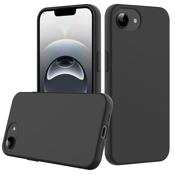 Obal na mobil pre iPhone 16e, Silicone MagSafe, čierne