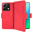 Klapkové puzdro pre Xiaomi Poco X6 5G, Card Slot, červené