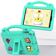 Detské puzdro pre iPad mini 7.9" 2019/2015/2014/2013/2012 (5/4/3/2/1 gen.), Cute Patterns, so stojanom, zelený