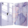 Puzdro pre iPad 10.9" 2022 (10 gen.), Smartcase Hybrid, so slotom na stylus, Marble fialové