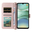 Puzdro s chlopňou pre Xiaomi Redmi A5, Crossbody Leather Wallet, ružové