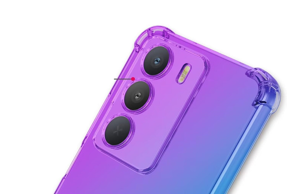 Puzdro pre Realme 14X / Realme C75, Gradient Dropproof, Fialová / modrá