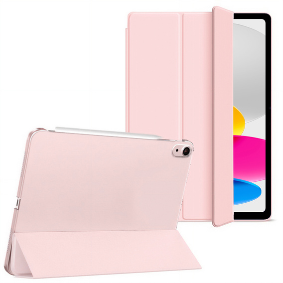 Puzdro pre iPad 10.9 2022 10 Gen, Smart Pencil, so slotom na stylus, ružové