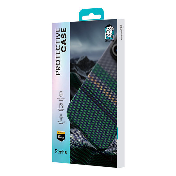 BENKS Kevlar Magnetic Armor Pro Aurora 600D B062 puzdro pre MagSafe pre iPhone 15 Pro Max
