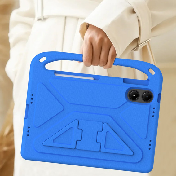 Detské puzdro pre Xiaomi Redmi Pad Pro / Xiaomi Poco Pad, s rukoväťou, modré