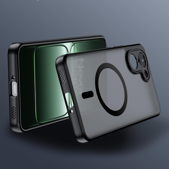 Puzdro pre OnePlus Nord CE5, pre MagSafe, ERBORD Matt Case, čierny