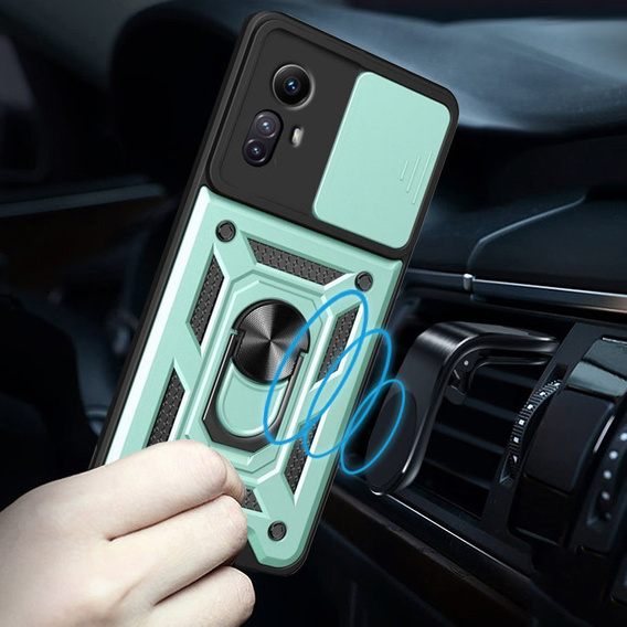 Obal na mobil pre Xiaomi Redmi Note 12S 4G, CamShield Slide, zelené