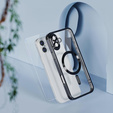 Puzdro pre iPhone 16 Plus, Electro MagSafe, čierne + sklo na displej