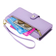 Klapkové puzdro pre Samsung Galaxy A56 5G, Wallet Zipper Pocket, fialové