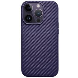 KZDOO puzdro pre iPhone 16 Pro, Carbon Fiber, fialové