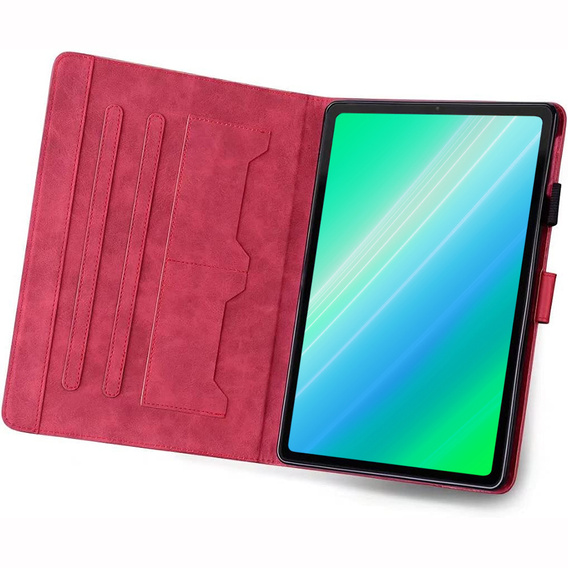 Puzdro pre iPad 10.2" 2021/2020/2019 (9/8/7 gen.), s chlopňou, animal, červené
