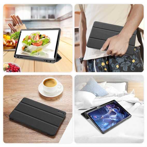 Puzdro pre Samsung Galaxy Tab S9 11", Dux Ducis Domo, čierne