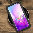 Love Mei Obal na mobil pre Samsung Galaxy S10 Plus, armored with glass, čierne