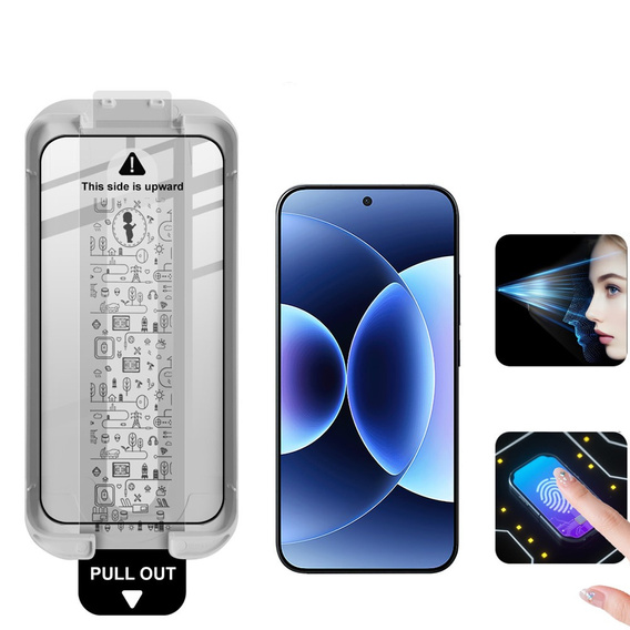 Tvrdené sklo IMAK s polohovacím rámom pre Xiaomi 17 Pro Max, čierne