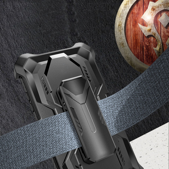 Obal na mobil pre Samsung Galaxy S23 Ultra, Heavy Duty Ring Belt Clip, zelený