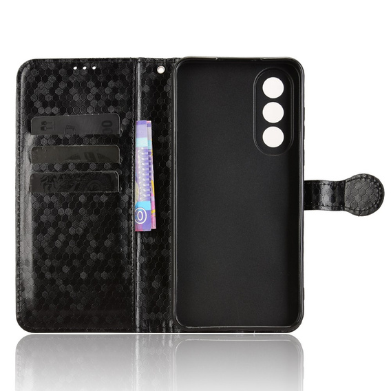 Flipové puzdro pre OnePlus Nord 5, Wallet Rhombus, čierne