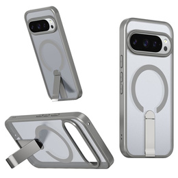 Hybridné puzdro Fusion pre Google Pixel 10 Pro XL, pre MagSafe, so stojanom, sivé