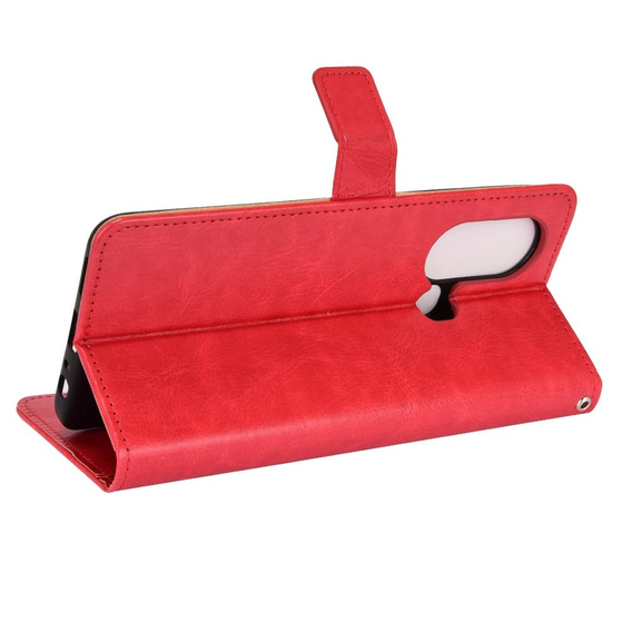 Klapkové puzdro pre Infinix Hot 11s, Crazy Horse Wallet, červené