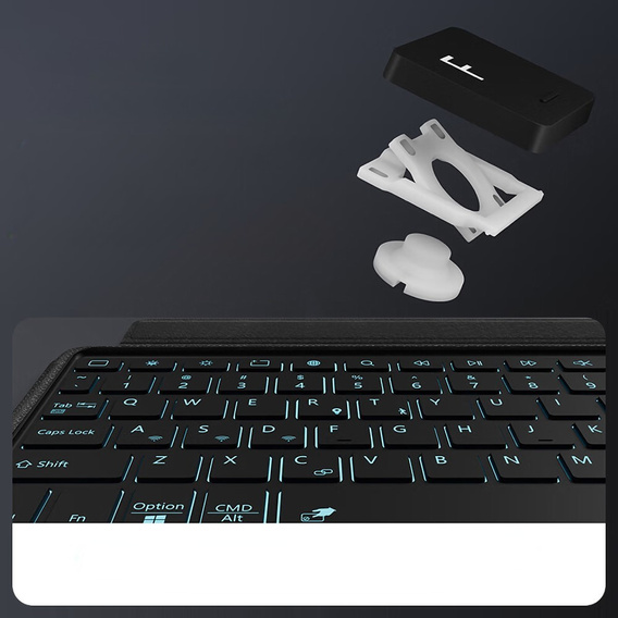 Puzdro + klávesnica Lenovo Tab Plus, čierne
